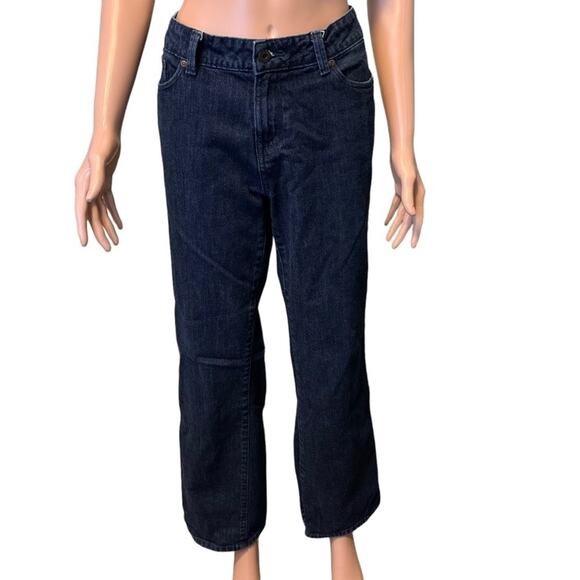 L.L. Bean Midrise Favorite Jeans 12 WESTERN Coastal Cowgirl Yellowstone Casual - Picture 1 of 5